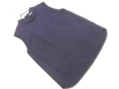 IENA イエナ ノースリーブ ブラウス シャツ 紺 ■◆ レディース