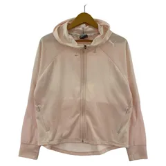 PUMA プーマ ジップアップ フーディー トラックジャケットジャージ sizeL/ライトピンク