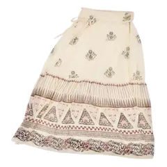 美品 クリスチャンディオール Christian Dior スカート ラップスカート ロングスカート イタリア製 シルク ボトムス レディース I42 F38 USA6 (M相当) マルチカラー