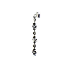 クロムハーツ CHROME HEARTS 【 TINY E CH PLS 3 DIA 】 タイニーE CHプラス ダイヤ シルバー 3 ドロップ ピアス　39572