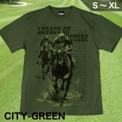 GENJU キッズ～S、M、L、XLサイズ 競馬 凱旋門賞 天皇賞 皐月賞 G1 メンズ ターフ クラシック Tシャツ 半袖 Legacy of victory 