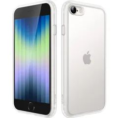 【特価セール】8/7 iPhone 4.7インチ iPhone 耐衝撃性ミリタリーグレードの落下防止 (2022/2020) 3/2 つや消しの半透明の背面電話カバー SE 指紋防止 マットケース (半透明) JEDirect