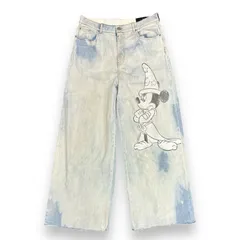 定価94600円 STELLA McCARTNEY 22SS DISNEYプリントワイドデニムパンツ バギージーンズ ステラマッカートニー 6D00173SOH83 ライトインディゴ系 XL 79318A7のサムネイル