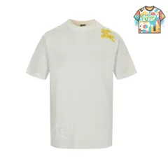 【今日WTO】Burberry 24ss ショルダーホースプリント T シャツ（綿精梳綿生地）-QJ43