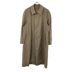 アクアスキュータム 英国製 ステンカラーコート ベージュ Aquascutum 比翼ボタン メンズ