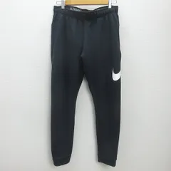 C■ナイキ/NIKE DRI-FIT ジャージ スウェットパンツ ロゴプリント【L】黒/MENS/31【中古】