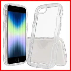 SE2 ケース クリア SE3 TPU+PC 韓国 可愛い ウェーブ ソフト 滑り止め 薄型 軽量 耐衝撃 おしゃれ スマホケース iPhone アイフォン SE3 SE2 8 7 ケース 4.7インチ PinLiSheng(クリア iPhone SE3/SE