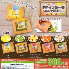 ドライフルーツマスコットBC果物ガチャガチャ業務スーパー砂糖不使用食品キーホルダー