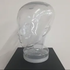 クリアな頭部のマネキン型貯金箱 ポストモダン スペースエイジ ヴィンテージ クリアな頭部のマネキン型貯金箱 ポストモダン スペースエイジ