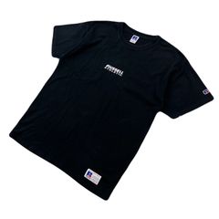 ラッセル 半袖 Tシャツ ブラック 黒 メンズ L 【 インパクト大 バックロゴ♪ 】RUSELL スポーツカジュアル アメカジ ●BB322