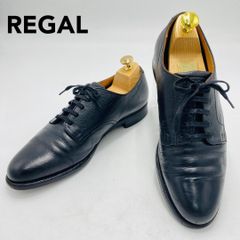 【極美品✨】REGAL プレーントゥ レースアップ ビジネス 革靴 25cm REGAL ビジネスシューズ プレーントゥ レースアップ 25cm