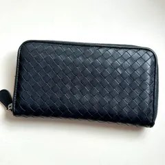 ボッテガヴェネタ　BOTTEGA VENETA 長財布　イントレチャート　ブラック
