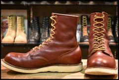 【9D 良品 半円犬タグ 96年】レッドウィング 8159 ロング アイリッシュセッター プレーントゥ オロラセット ブーツ 877 redwing HOPESMORE【FF448】