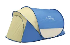 シャイニーリゾート テント ポップアップシェルターUV キャンプ用品 ブルーUA-4 キャプテンスタッグ 120×220×H100cm