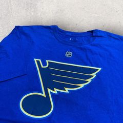 US古着 NHL アイスホッケー セントルイスブルース TRASENKO タラセンコ 91 Tシャツ XL ブルー