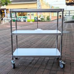 ProFace ハンドル付きワゴン ホワイト