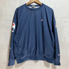 チャンピオン　90sプルオーバーナイロンジャケット 超オーバーサイズ 90年代 チャンピオン 企業ロゴ刺繍入り プルオーバーナイロン