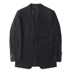 【美品】TOM FORD トムフォード ジャケット サイズ:48R / ピークドラペル モヘア混ウール 2B テーラードジャケット (350R20 15SS40) / ブラック 黒 / イタリア製 / アウター ブレザー 上着【メンズ】【中古】のサムネイル