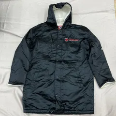 CONVERSE ALL STAR コンバース　オール　スター　ベンチコート　160 内ボア　黒　ブラック　刺繍ロゴ　フード有り