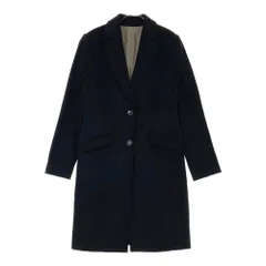 ESTNATION エストネーション 12-109-01-100086 チェスターコート ウール カシミヤ混  ブラック系 38 [240101496995] レディース