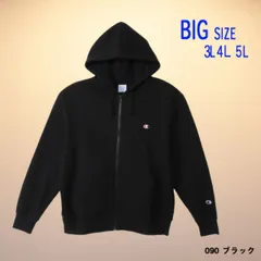 種類4：ブラック/3L チャンピオン champion ビッグサイズ  フルジップパーカー スウェット3L 4L 5L C3-Y137L