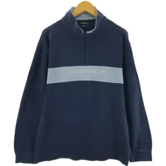 古着 90~00年代 ノーティカ NAUTICA COMPETITION ハーフジップスウェットシャツ トレーナー メンズXL相当/eaa501059