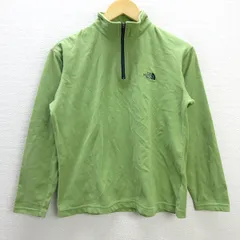 G■ノースフェイス/THE NORTH FACE マイクロマティークジャケット フリース プルオーバー ハーフジップ NLW46007【M】黄緑/LADIES/28【中古】■のサムネイル