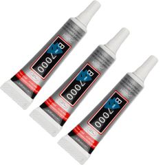【3個】 B7000 接着剤 ボンド 超強力接着剤 15ml 極細ノズル 透明 マルチユース グルー エポキシ樹脂 DIY ハンドメイド キーホルダー
