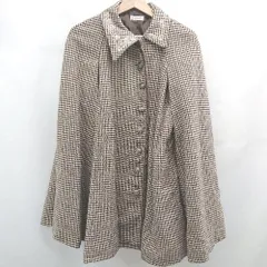 ◇ ⊇ axes femme シンプル系 長袖 連釦ケープコート サイズF ブラウン系 レディース E  【1507160023829】