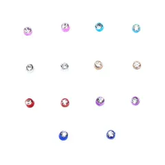 樹脂ピアス セット ピアス ジュエリー アクセサリー シンプル 3mm 丸型 (白)