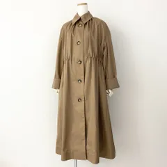 53e1 LE CIEL BLEU ルシェルブルー ドローストリングボリュームコート スプリングコート ステンカラーコート 20S69202 サイズ36 ブラウン レディースのサムネイル