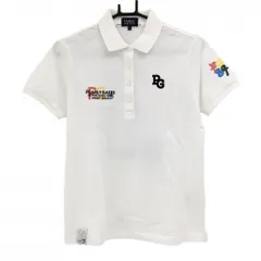【超美品】パーリーゲイツ 半袖ポロシャツ 白 バックプリント 35周年 レディース 1(M) ゴルフウェア 2024年モデル PEARLY GATES