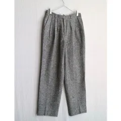 【3タック】 Euro vintage ウール スラックス / 40 グレー ミックス パンツ ユーロ ビンテージ P4-10033-9277