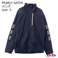 極美品 PGG パーリーゲイツ セットアップ ストレッチ ネイビー サイズ5 L パーリーゲイツ】極美品 セットアップ ネイビー 5サイズ pgg メンズ