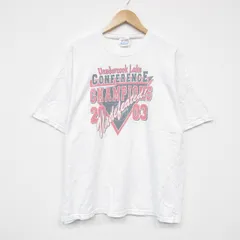 XL/古着 ヘインズ 半袖 ビンテージ Tシャツ メンズ 00s ベースボール 大きいサイズ コットン クルーネック 白 ホワイト 25jul23 中古