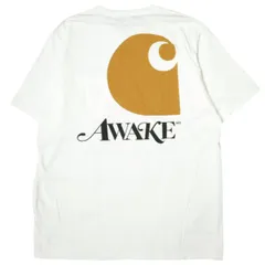 AWAKE NY x carhartt WIP アウェイク ニューヨーク カーハート ワークインプログレス 別注 S/S TEE バックプリントポケットTシャツ XL WHITE 半袖 トップス bt1062