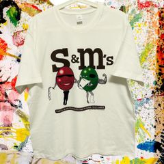 SM チョコ アバンギャルド リプリント Tシャツ 半袖 メンズ 新品 白 新品 新品未使用 レトロ 個性的 奇抜 エモい バンドT カットソー 攻め 前衛的 ヴィンテージリプリント  古着 好き綿 男性 衣類 トップス お洒落 ハイデザイン 男性