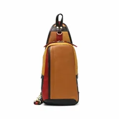 ダブルス ボディバッグ DOUBLES バッグ ショルダーバッグ ワンショルダーバッグ YIX スリングバッグ 本革 メンズ レディース YIX-1401 キャメルマルチ