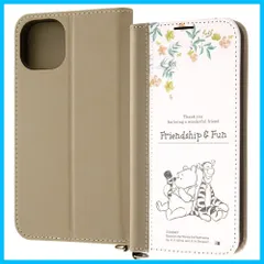 【人気商品】手帳型レザーケース 『ディズニーキャラクター』/耐衝撃 Noble / / / 13 プーとティガー_ノート風 14 iPhone IJ-DP36LBC14WT/PO28 イングレム