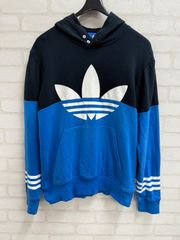 ◯ adidas originals アディダス オリジナル 月桂樹 プリント スリーストライプ トレーナー パーカー フーディー