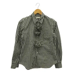 AD2002 COMME des GARCONS HOMME チェック ニット AD2002 COMME des GARCONS HOMME panel switching open collar