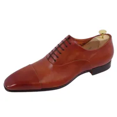 未使用 サントーニ Santoni レザーシューズ オックスフォードシューズ ビジネスシューズ カーフレザー 革靴 メンズ 9.5(28.5cm相当) ブラウンのサムネイル