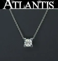【広尾店】 極美品 ハリーウィンストン HARRY WINSTON HWロゴ ダイヤネックレス D0.58ct D VS2 Pt950 約4.6g 【16414】のサムネイル
