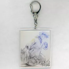 【中古】キーホルダー 土井半助(モノクロ) 「劇場版 忍たま乱太郎ドクタケ忍者隊 最強の軍師 トレーディングビジュアルアクリルキーホルダー」