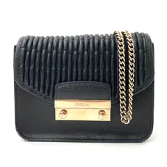 【FURLA】フルラ メトロポリス チェーンショルダーバッグ ブラック ミニバッグ 訳アリ ★