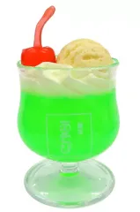 【中古】トレーディングフィギュア メロン 「喫茶あそび クリームソーダ ミニチュアフィギュア」