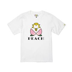 ぴり×もも（えいご）半袖Ｔシャツ（白）