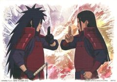 [중고] 캔버스 보드·캔버스 아트 우치하 마다라&천수기둥간 캔버스풍 보드 [이치반 쿠지 NARUTO-나루토- 질풍전 마음을 담는 붉은 눈동자] I상