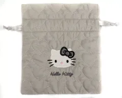 【中古】バッグ ハローキティ 巾着 モノトーン 「サンリオキャラクターズ」