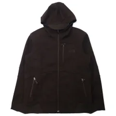 THE NORTH FACE エイペックス ソフトシェルジャケット フーディー M ブラウン ポリエステル フリースライナー ロゴ刺繍 TNF APEX